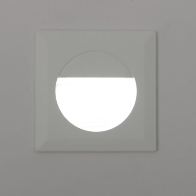 Mini Carpio Cool White LED Square Recessed Wall Light