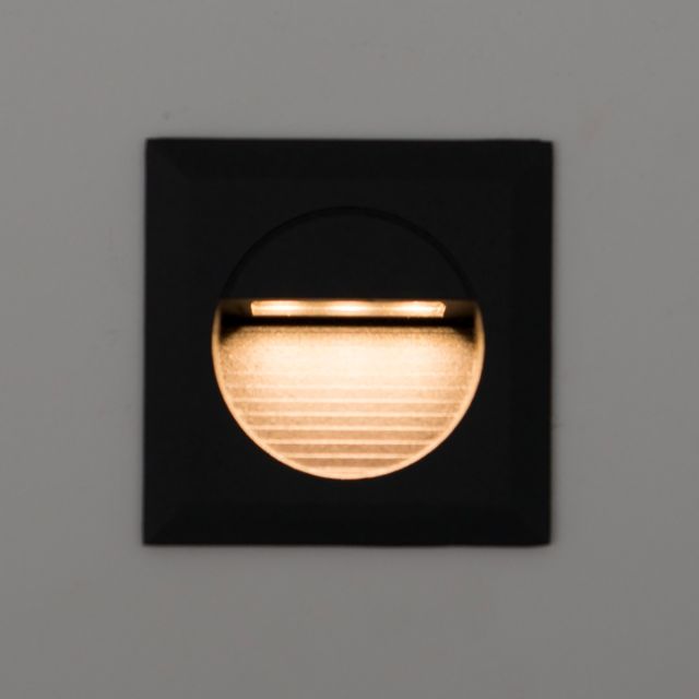 Mini Carpio Cool White LED Square Recessed Wall Light