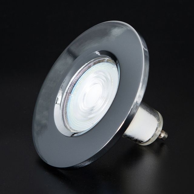 Firebreak Qr GU10 IP20 Chrome Bezel