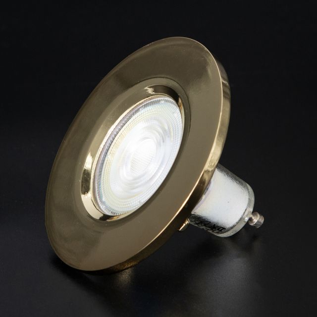 Firebreak Qr GU10 IP20 Brass B ezel