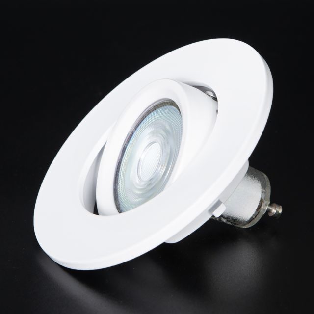 Firebreak Qr GU10 IP20 Tilt White Bezel